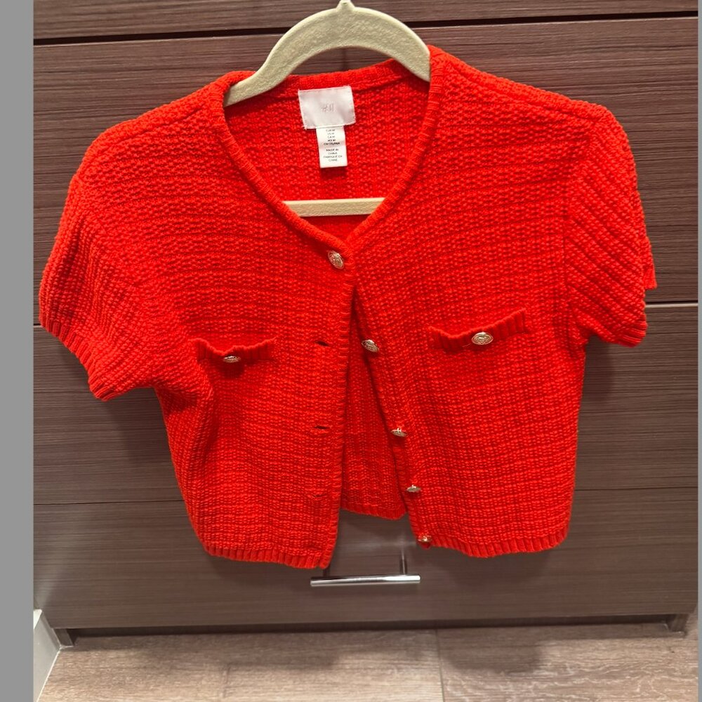 H&M Top with gold detail buttons